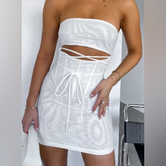 White Fox Boutique Dresses & Skirts - 2 FOR $30 | special delievery mesh mini dress
